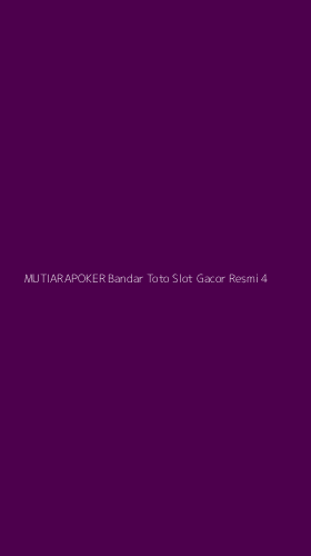 Tampilan Antarmuka Aplikasi Mutiarapoker Bandar Toto Slot Gacor Resmi - 4