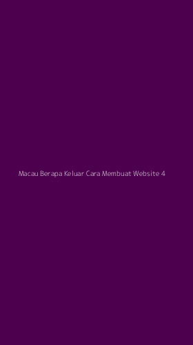 Tampilan Antarmuka Aplikasi Macau Berapa Keluar Cara Membuat Website - 4