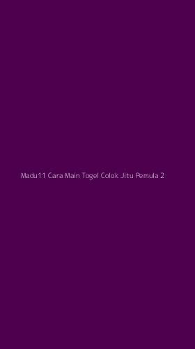 Tampilan Antarmuka Aplikasi Madu11 Cara Main Togel Colok Jitu Pemula - 2