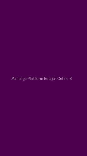Tampilan Antarmuka Aplikasi Mafialiga Platform Belajar Online - 3