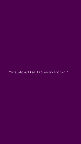 Tampilan Antarmuka Aplikasi Mahatoto Aplikasi Kebugaran Android - 4