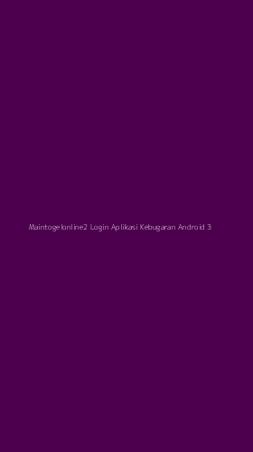 Tampilan Antarmuka Aplikasi Maintogelonline2 Login Aplikasi Kebugaran Android - 3