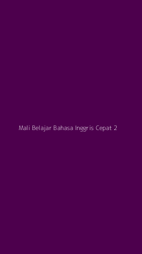 Tampilan Antarmuka Aplikasi Mali Belajar Bahasa Inggris Cepat - 2