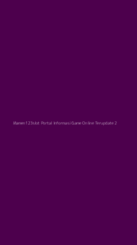 Tampilan Antarmuka Aplikasi Mamen123slot Portal Informasi Game Online Terupdate - 2