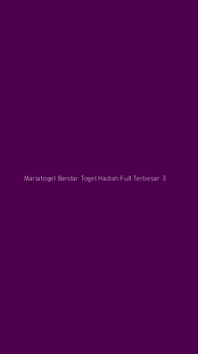 Tampilan Antarmuka Aplikasi Mariatogel Bandar Togel Hadiah Full Terbesar - 3