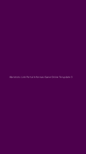 Tampilan Antarmuka Aplikasi Mariototo Link Portal Informasi Game Online Terupdate - 3