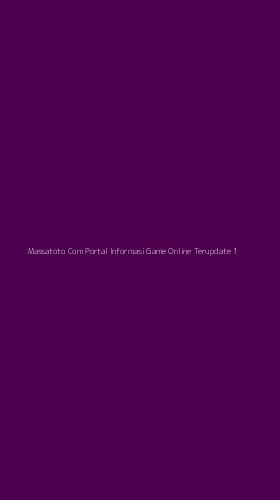 Tampilan Antarmuka Aplikasi Massatoto Com Portal Informasi Game Online Terupdate - 1