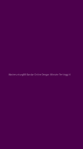 Tampilan Antarmuka Aplikasi Masteruntung88 Bandar Online Dengan Winrate Tertinggi - 4