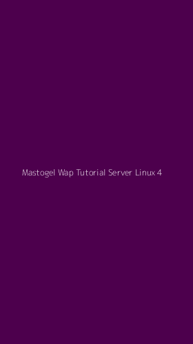 Tampilan Antarmuka Aplikasi Mastogel Wap Tutorial Server Linux - 4