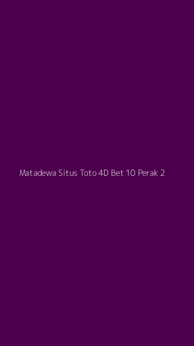 Tampilan Antarmuka Aplikasi Matadewa Situs Toto 4d Bet 10 Perak - 2
