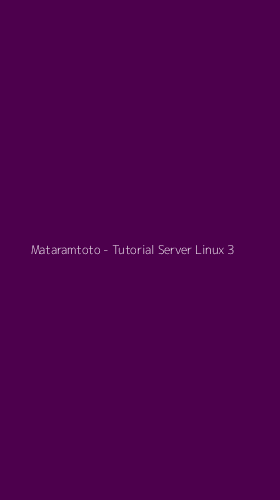 Tampilan Antarmuka Aplikasi Mataramtoto - Tutorial Server Linux - 3