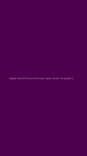 Tampilan Antarmuka Aplikasi Mawar Slot 88 Portal Informasi Game Online Terupdate - 2