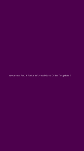 Tampilan Antarmuka Aplikasi Mawartoto Result Portal Informasi Game Online Terupdate - 4
