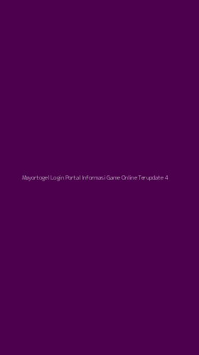 Tampilan Antarmuka Aplikasi Mayortogel Login Portal Informasi Game Online Terupdate - 4