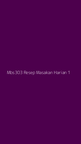 Tampilan Antarmuka Aplikasi Mbs303 Resep Masakan Harian - 1