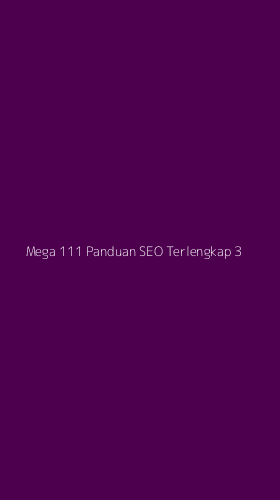 Tampilan Antarmuka Aplikasi Mega 111 Panduan Seo Terlengkap - 3