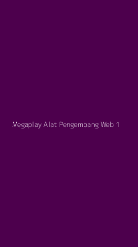 Tampilan Antarmuka Aplikasi Megaplay Alat Pengembang Web - 1