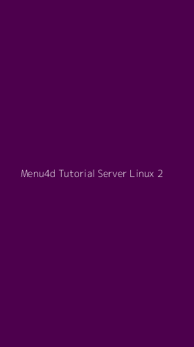 Tampilan Antarmuka Aplikasi Menu4d Tutorial Server Linux - 2