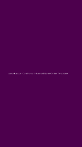 Tampilan Antarmuka Aplikasi Merdekatogel Com Portal Informasi Game Online Terupdate - 1