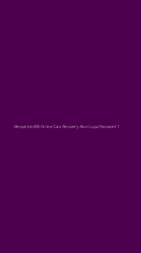 Tampilan Antarmuka Aplikasi Merpatislot88 Online Cara Recovery Akun Lupa Password - 1