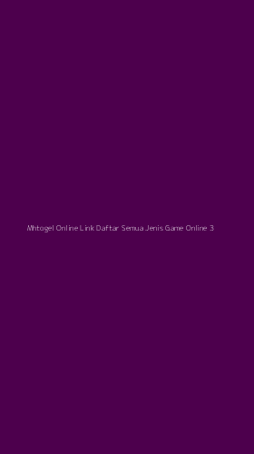 Tampilan Antarmuka Aplikasi Mhtogel Online Link Daftar Semua Jenis Game Online - 3