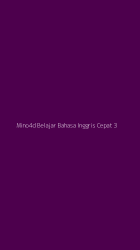Tampilan Antarmuka Aplikasi Mino4d Belajar Bahasa Inggris Cepat - 3