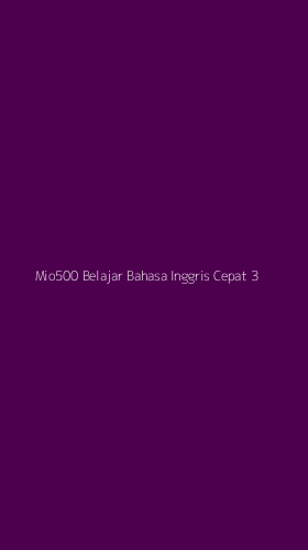 Tampilan Antarmuka Aplikasi Mio500 Belajar Bahasa Inggris Cepat - 3