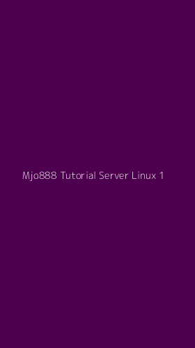 Tampilan Antarmuka Aplikasi Mjo888 Tutorial Server Linux - 1