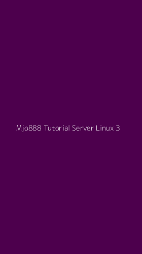 Tampilan Antarmuka Aplikasi Mjo888 Tutorial Server Linux - 3