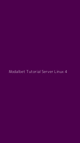 Tampilan Antarmuka Aplikasi Modalbet Tutorial Server Linux - 4