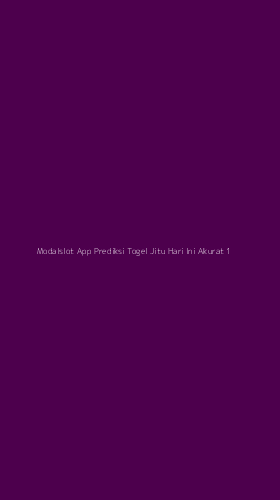 Tampilan Antarmuka Aplikasi Modalslot App Prediksi Togel Jitu Hari Ini Akurat - 1