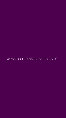 Tampilan Antarmuka Aplikasi Momok88 Tutorial Server Linux - 3