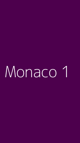 Tampilan Antarmuka Aplikasi Monaco - 1