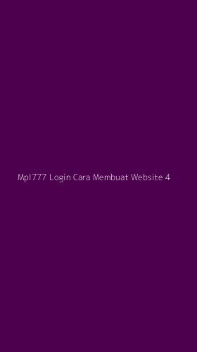 Tampilan Antarmuka Aplikasi Mpl777 Login Cara Membuat Website - 4