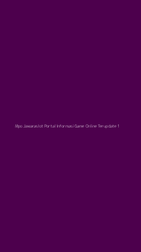 Tampilan Antarmuka Aplikasi Mpo Jawaraslot Portal Informasi Game Online Terupdate - 1