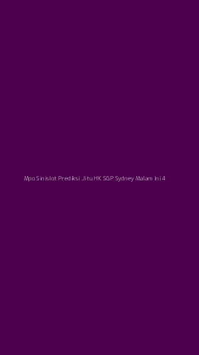 Tampilan Antarmuka Aplikasi Mpo Sinislot Prediksi Jitu Hk Sgp Sydney Malam Ini - 4