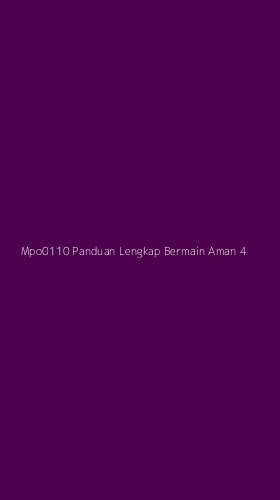 Tampilan Antarmuka Aplikasi Mpo0110 Panduan Lengkap Bermain Aman - 4