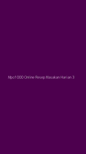 Tampilan Antarmuka Aplikasi Mpo1000 Online Resep Masakan Harian - 3
