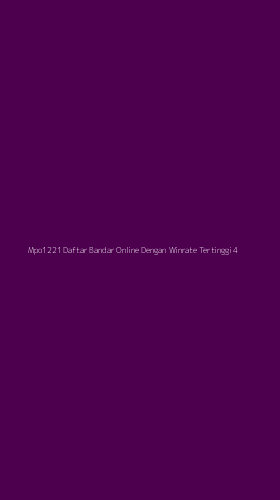 Tampilan Antarmuka Aplikasi Mpo1221 Daftar Bandar Online Dengan Winrate Tertinggi - 4