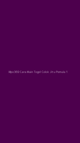 Tampilan Antarmuka Aplikasi Mpo369 Cara Main Togel Colok Jitu Pemula - 1
