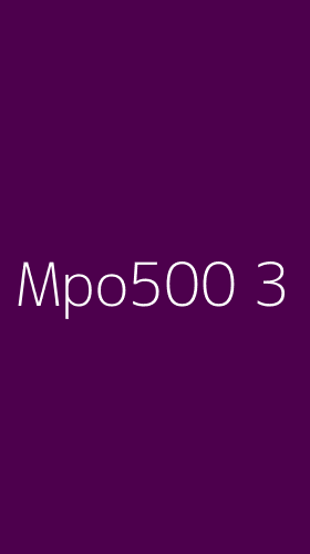 Tampilan Antarmuka Aplikasi Mpo500 - 3