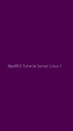 Tampilan Antarmuka Aplikasi Mpo853 Tutorial Server Linux - 1