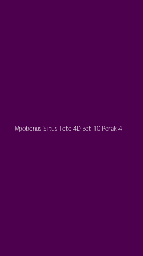 Tampilan Antarmuka Aplikasi Mpobonus Situs Toto 4d Bet 10 Perak - 4