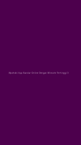 Tampilan Antarmuka Aplikasi Mpohoki App Bandar Online Dengan Winrate Tertinggi - 3