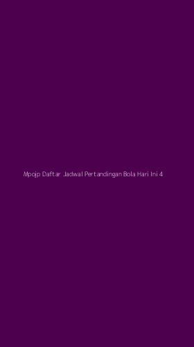 Tampilan Antarmuka Aplikasi Mpojp Daftar Jadwal Pertandingan Bola Hari Ini - 4