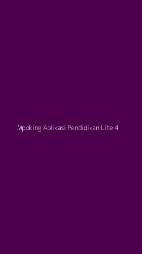 Tampilan Antarmuka Aplikasi Mpoking Aplikasi Pendidikan Lite - 4