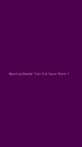 Tampilan Antarmuka Aplikasi Mponinja Bandar Toto Slot Gacor Resmi - 1