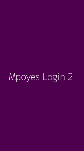 Tampilan Antarmuka Aplikasi Mpoyes Login - 2
