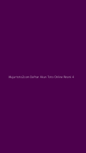 Tampilan Antarmuka Aplikasi Mujurtoto2com Daftar Akun Toto Online Resmi - 4