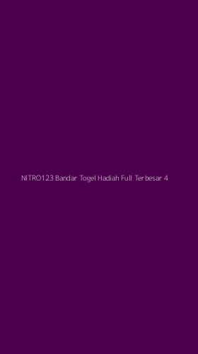 Tampilan Antarmuka Aplikasi Nitro123 Bandar Togel Hadiah Full Terbesar - 4